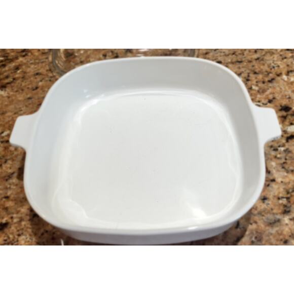 Corning Ware MW-16 10 x 10 White MicroMake Browning Dish w/ Lid - Picture 10 of 16